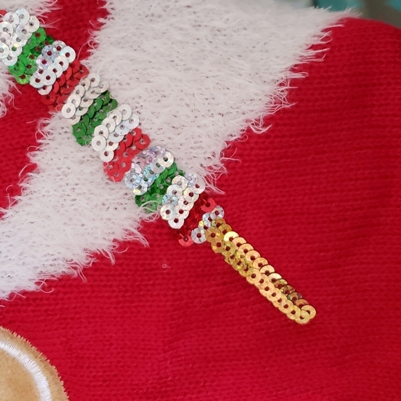 33 Degrees Gingerbread with Peppermint Candy Knit Ugly Christmas Sweater Size XS - Picture 8 of 15